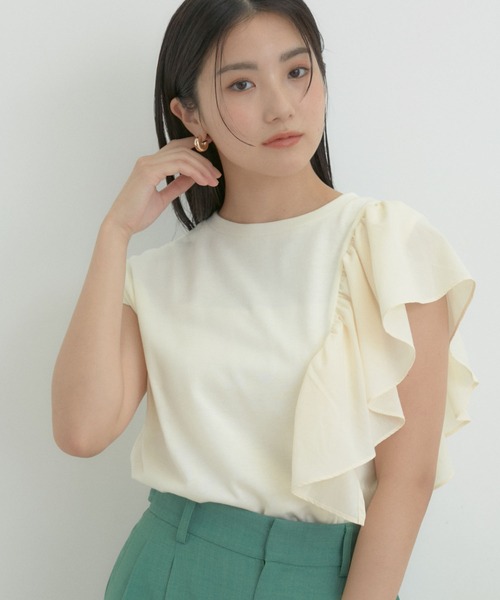 CIAOPANIC ブラウス シャツ 「新色追加」フリルドッキング