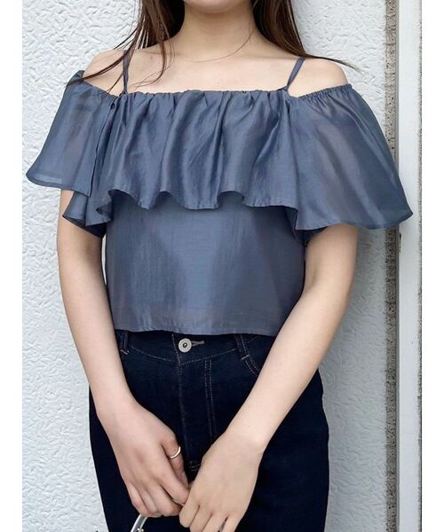 MERCURYDUO（マーキュリーデュオ）の「マルチウェイオフショルブラウス（シャツ/ブラウス・レディース・ラベンダー/ブルー/オフホワイト・FREE）」の2枚目の写真