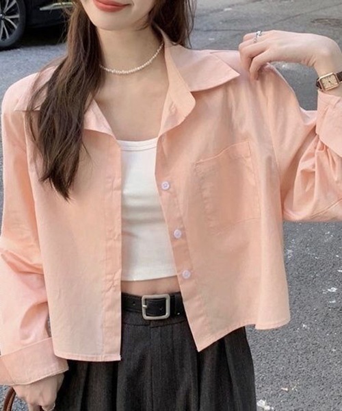 gossip!ロサンゼルス(ゴシップロサンゼルス)の「YUGA ルーズシルエット サマージャケット(その他トップス・レディース・イエロー/ピンク・FREE)」の7枚目の写真