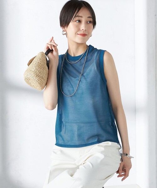 軽やかで快適 洗練された【HERMES】ノースリーブセーター 楽天市場】エルメス（長さ（袖）ノースリーブ）（セーター