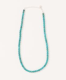 【LAST HEAVEN】6ミリラウンドターコイズビーズネックレス