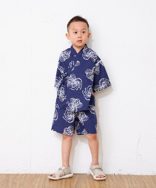 CIAOPANIC TYPY（チャオパニックティピー）の「【KIDS】【WEB限定】らくらく甚平（浴衣・キッズ・ブラック/ネイビー・X-LARGE/LARGE/MEDIUM/SMALL）」の4枚目の写真