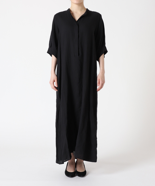 journal standard L'essage（ジャーナルスタンダードレサージュ）の「《追加3》フレンチリネンスキッパーワンピース（ワンピース・レディース・クリアブルー/ブラウン/ブラック・36/38）」の13枚目の写真