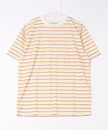DRYメッシュ総柄半袖Tシャツ(ボーダー)