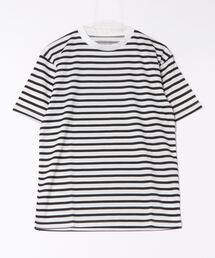 DRYメッシュ総柄半袖Tシャツ(ボーダー)