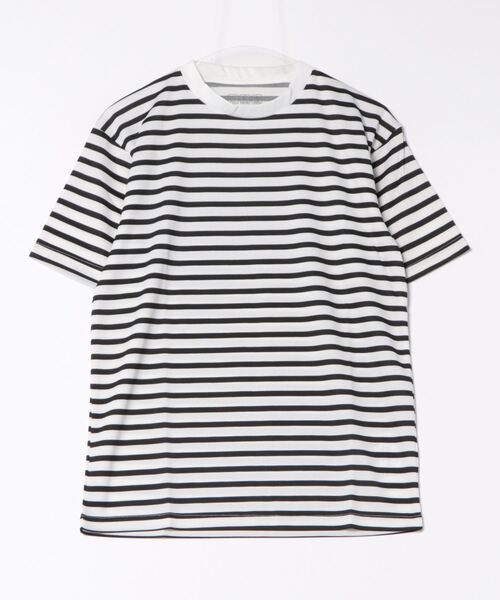STYLEBLOCK（スタイルブロック）の「DRYメッシュ総柄半袖Tシャツ(ボーダー)（Tシャツ/カットソー・メンズ・ネイビー/レッド/ブラック/イエロー・LL/M/L）」の3枚目の写真