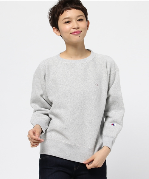 Champion（チャンピオン）の「【Ciaopanic】【Champion】　CREWNECKSWEATSHI（スウェット・レディース・アイボリー/グレー/ネイビー・MEDIUM）」の2枚目の写真