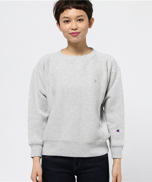 Champion（チャンピオン）の「【Ciaopanic】【Champion】　CREWNECKSWEATSHI（スウェット・レディース・アイボリー/グレー/ネイビー・MEDIUM）」の4枚目の写真