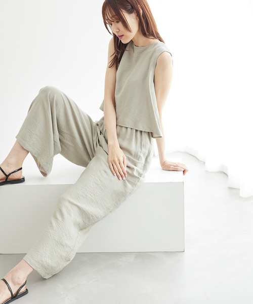 ROPE' PICNIC（ロペピクニック）の「【emur/エミュール】レイヤードオールインワン（つなぎ/オールインワン・レディース・カーキ/ベージュ系その他・38）」の8枚目の写真