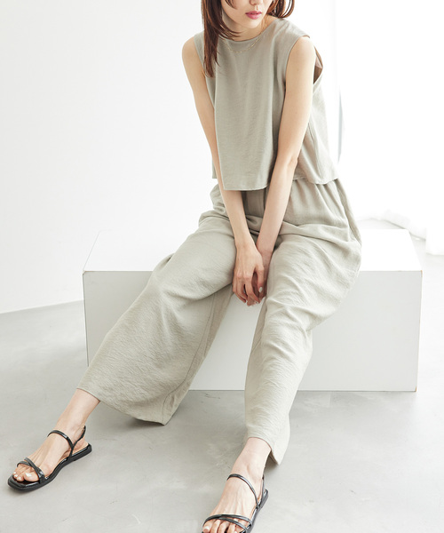 ROPE' PICNIC（ロペピクニック）の「【emur/エミュール】レイヤードオールインワン（つなぎ/オールインワン・レディース・カーキ/ベージュ系その他・38）」の9枚目の写真