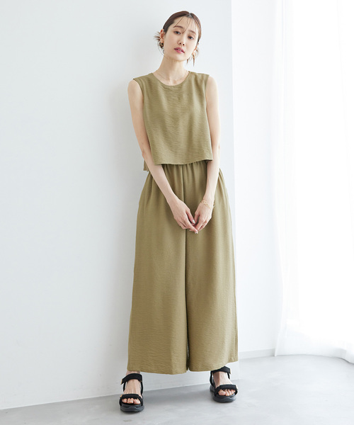 ROPE' PICNIC（ロペピクニック）の「【emur/エミュール】レイヤードオールインワン（つなぎ/オールインワン・レディース・カーキ/ベージュ系その他・38）」の10枚目の写真