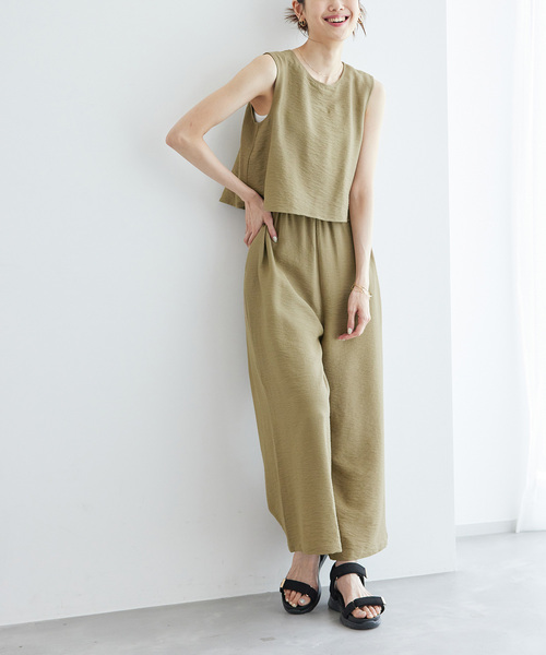 ROPE' PICNIC（ロペピクニック）の「【emur/エミュール】レイヤードオールインワン（つなぎ/オールインワン・レディース・カーキ/ベージュ系その他・38）」の11枚目の写真