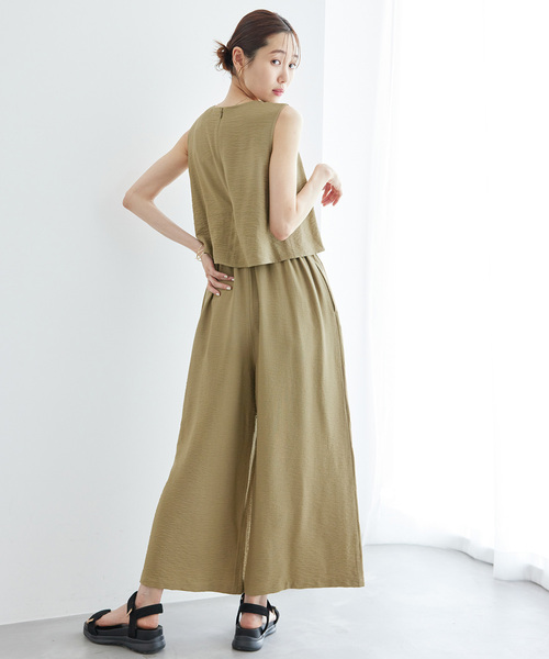 ROPE' PICNIC（ロペピクニック）の「【emur/エミュール】レイヤードオールインワン（つなぎ/オールインワン・レディース・カーキ/ベージュ系その他・38）」の13枚目の写真