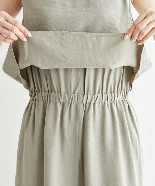 ROPE' PICNIC（ロペピクニック）の「【emur/エミュール】レイヤードオールインワン（つなぎ/オールインワン・レディース・カーキ/ベージュ系その他・38）」の21枚目の写真