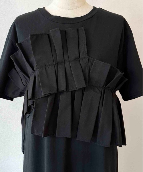 PICCIN(ピッチン)の「【WEB限定】フロントプリーツコットンワンピース(ワンピース・レディース・ブラック/グレー・M/L)」の15枚目の写真