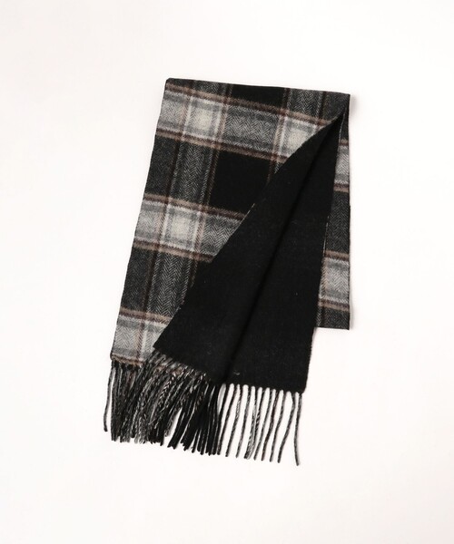 BEAMS(ビームス)の「グラデーション チェック マフラー(マフラー・メンズ・ブラック/ブルー/グレー/ネイビー・ONE SIZE)」の12枚目の写真