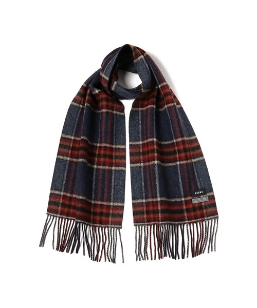 BEAMS(ビームス)の「グラデーション チェック マフラー(マフラー・メンズ・ブラック/ブルー/グレー/ネイビー・ONE SIZE)」の16枚目の写真