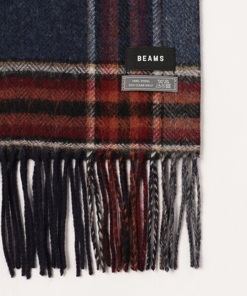 BEAMS(ビームス)の「グラデーション チェック マフラー(マフラー・メンズ・ブラック/ブルー/グレー/ネイビー・ONE SIZE)」の18枚目の写真