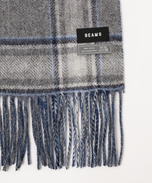 BEAMS(ビームス)の「グラデーション チェック マフラー(マフラー・メンズ・ブラック/ブルー/グレー/ネイビー・ONE SIZE)」の20枚目の写真
