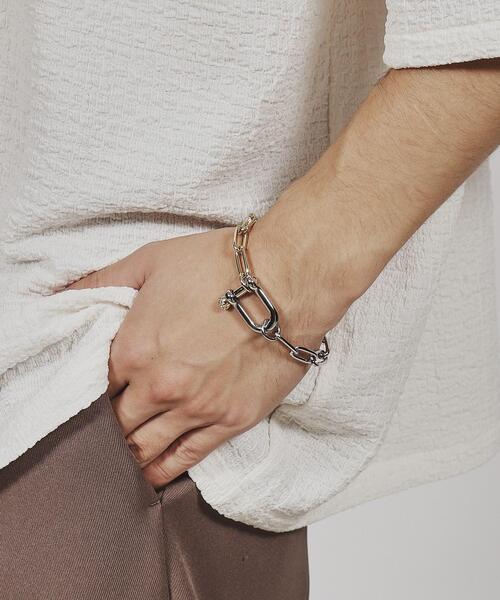 tk.TAKEO KIKUCHI（ティーケータケオキクチ）の「シャックル＆ビットブレスレッド（ブレスレット・メンズ・シルバー/シルバー系2/シルバー系/シルバー系1/シルバー系3/シルバー系4・00）」の11枚目の写真