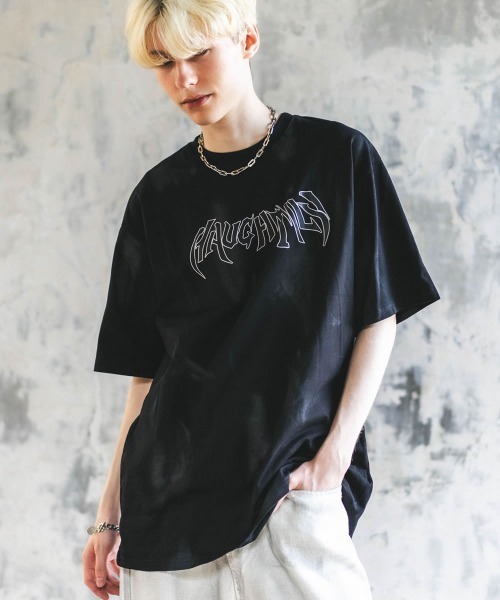 Shoowtime(ショウタイム)の「オーバーサイズ / ビッグシルエットショートスリーブTシャツ(Tシャツ/カットソー・メンズ・ブラック/ナチュラル・X-LARGE/LARGE/MEDIUM)」の1枚目の写真