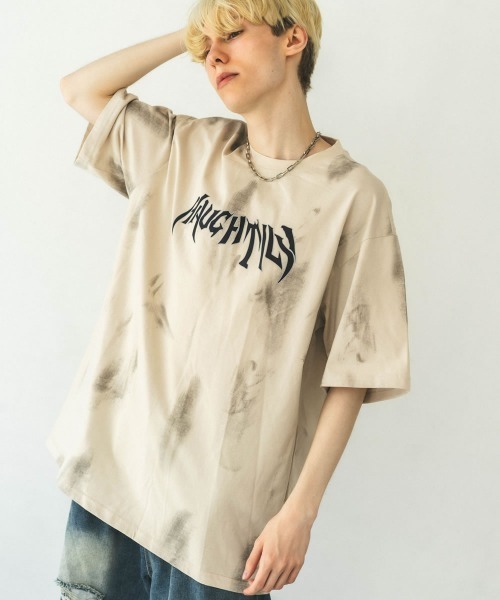 Shoowtime(ショウタイム)の「オーバーサイズ / ビッグシルエットショートスリーブTシャツ(Tシャツ/カットソー・メンズ・ブラック/ナチュラル・X-LARGE/LARGE/MEDIUM)」の6枚目の写真