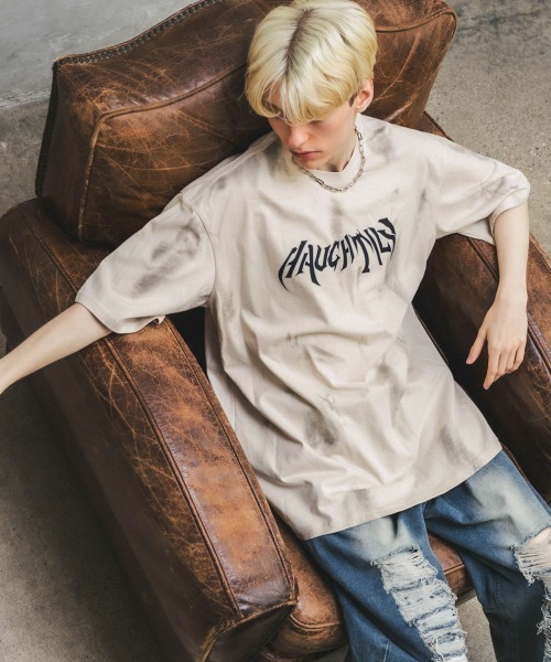Shoowtime(ショウタイム)の「オーバーサイズ / ビッグシルエットショートスリーブTシャツ(Tシャツ/カットソー・メンズ・ブラック/ナチュラル・X-LARGE/LARGE/MEDIUM)」の9枚目の写真