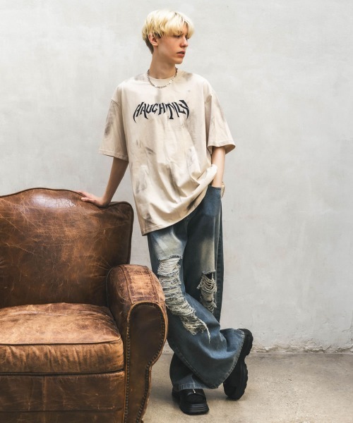 Shoowtime(ショウタイム)の「オーバーサイズ / ビッグシルエットショートスリーブTシャツ(Tシャツ/カットソー・メンズ・ブラック/ナチュラル・X-LARGE/LARGE/MEDIUM)」の10枚目の写真
