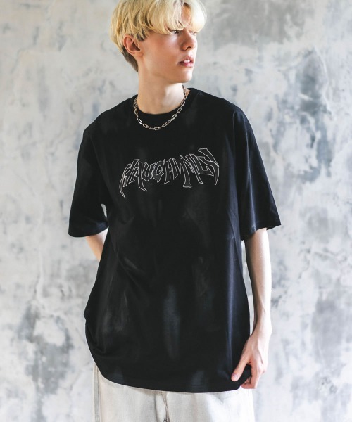 Shoowtime(ショウタイム)の「オーバーサイズ / ビッグシルエットショートスリーブTシャツ(Tシャツ/カットソー・メンズ・ブラック/ナチュラル・X-LARGE/LARGE/MEDIUM)」の11枚目の写真