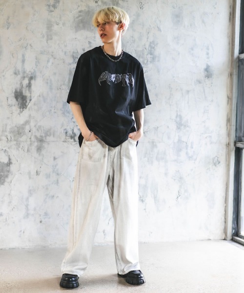 Shoowtime(ショウタイム)の「オーバーサイズ / ビッグシルエットショートスリーブTシャツ(Tシャツ/カットソー・メンズ・ブラック/ナチュラル・X-LARGE/LARGE/MEDIUM)」の16枚目の写真