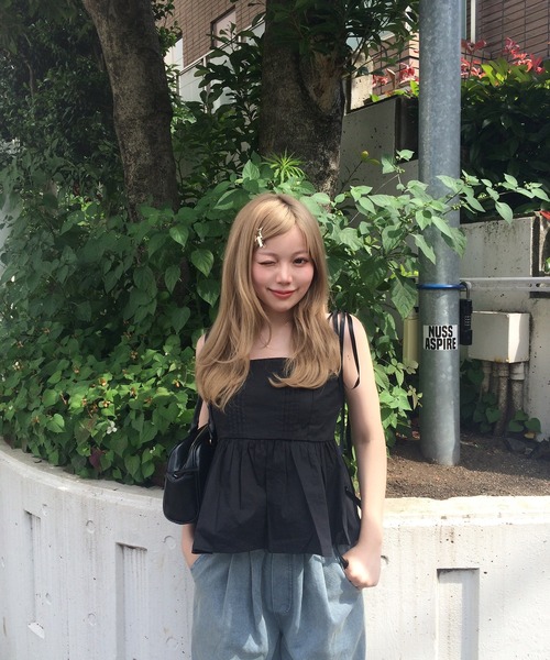 RiLi（リリ）の「デニムライクルーズワイドパンツ【RL】（デニムパンツ・レディース・ブルー・S-Long/M-Long/M/S）」の8枚目の写真