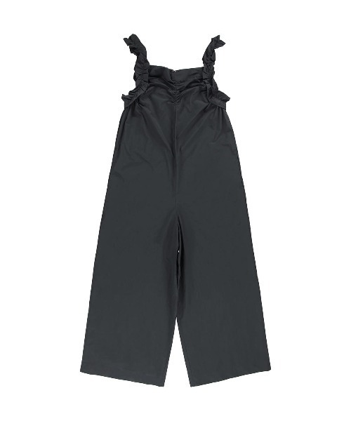 ALEXIA STAM(アリシアスタン)の「Frill Shoulder Jumpsuit /フリルショルダージャンプスーツ(つなぎ/オールインワン・レディース・チャコールグレー/アイボリー・M/S)」の6枚目の写真
