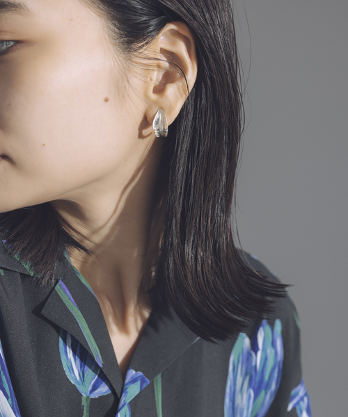 JOURNAL STANDARD(ジャーナルスタンダード)の「【MAISON DPULSE×TOLIGHT】FLOWER*LEAF ピアス(ピアス(両耳用)・レディース・シルバー・FREE)」の9枚目の写真