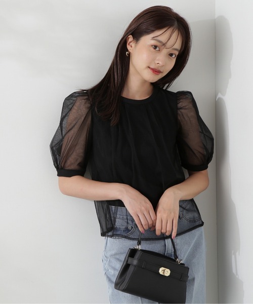 レオナール　ポロカットソー　近年モデル　襟付き　サイドスリット　黒　日本製　XL fit=scale-down,w=1200