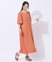 ◆【洗える】Aラインで女性らしく 1枚で映えるギンガムワンピース