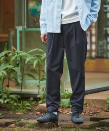 green label relaxing | ウォッシャブル TWサージ 2プリーツ ユーティリティパンツ イージーパンツ -ストレッチ・防シワ-(その他パンツ)