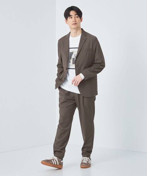 green label relaxing(グリーンレーベルリラクシング)の「ウォッシャブル TWサージ 2プリーツ ユーティリティパンツ イージーパンツ -ストレッチ・防シワ-(その他パンツ・メンズ・ネイビー/その他1/ダークグレー/ブラウン・S/M/L/XL)」の7枚目の写真