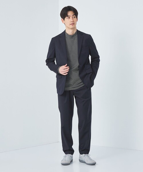 green label relaxing(グリーンレーベルリラクシング)の「ウォッシャブル TWサージ 2プリーツ ユーティリティパンツ イージーパンツ -ストレッチ・防シワ-(その他パンツ・メンズ・ネイビー/その他1/ダークグレー/ブラウン・S/M/L/XL)」の9枚目の写真