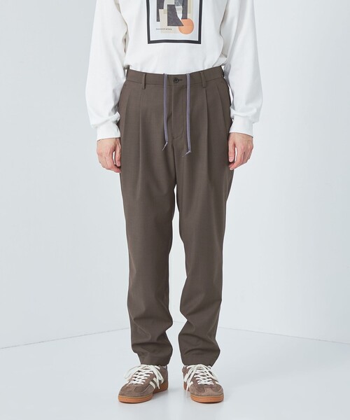 green label relaxing(グリーンレーベルリラクシング)の「ウォッシャブル TWサージ 2プリーツ ユーティリティパンツ イージーパンツ -ストレッチ・防シワ-(その他パンツ・メンズ・ネイビー/その他1/ダークグレー/ブラウン・S/M/L/XL)」の11枚目の写真