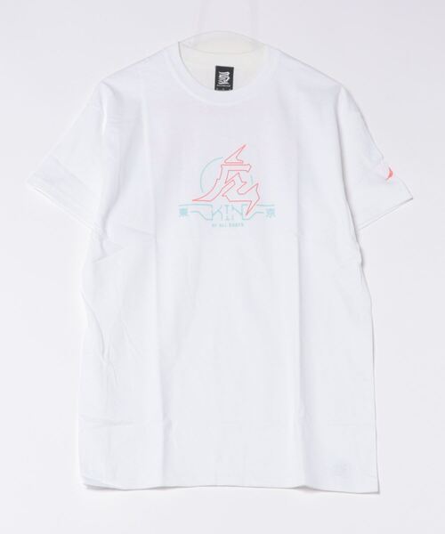 sunny branch(サニーブランチ)の「★KINJAZ★Graphic T(Tシャツ/カットソー・メンズ・ホワイト/オリーブ・LARGE/MEDIUM)」の2枚目の写真