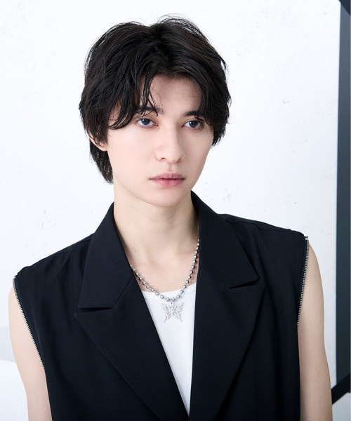 Ellno Loset（エルノロゼット）の「バタフライボールチェーンネックレス（ネックレス・メンズ・シルバー・FREE）」の2枚目の写真