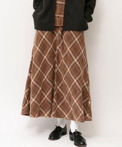 サンフェードウォッシュネルチェックスカート