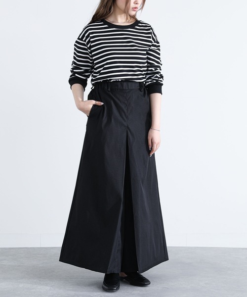 n'OrLABEL（ノアールレーベル）の「『配色ボーダーロンT』（Tシャツ/カットソー・レディース・ブラック/ラベンダー/ベージュ・2/1）」の18枚目の写真