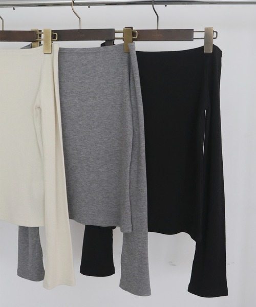 hellam（へラム）の「ラメ入りオフショルリブトップス（Tシャツ/カットソー・レディース・アイボリー/ブラック/杢グレー/ブルー/カーキ・FREE）」の16枚目の写真