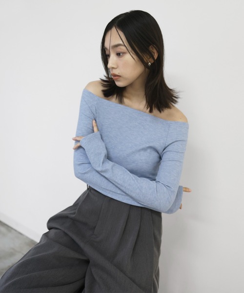 ラメリブカットソー ラメリブカットソー【ライトグリーン：WEB限定】 | PROPORTION