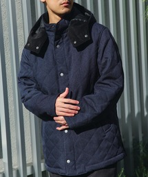 BEAMS HEART | 【完売間近】フーディースタンド キルト コート/Quilted Hooded Stand-Collar Coat(オンオフ兼用)(その他アウター)