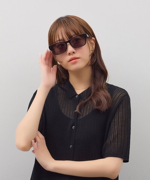 SUNCUTGlasses/UV100%CUT ウェリントン型 サングラス 大きめフレーム