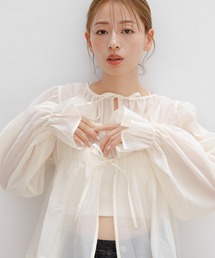 LAKOLE | 2WAYシャーリングブラウス / 142622(シャツ/ブラウス)