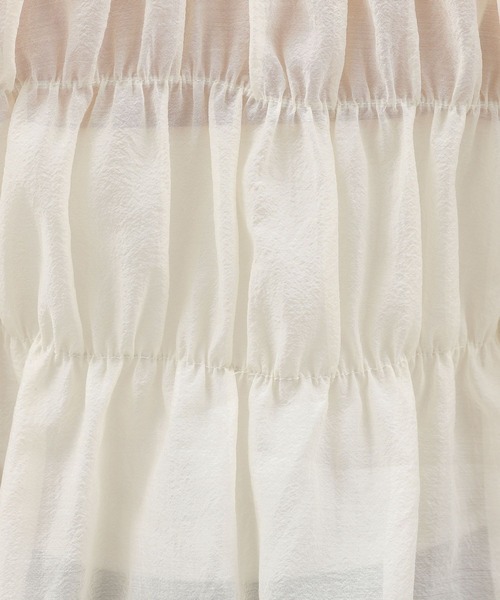 シシマル出品 LAKOLE（ラコレ）の「2WAYシャーリングブラウス / 142622