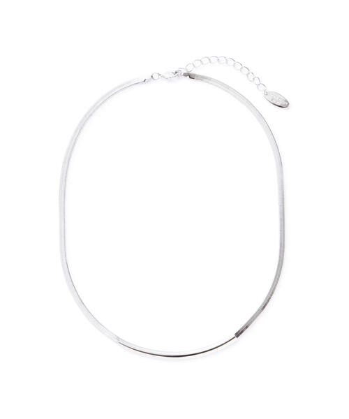 NATURAL BEAUTY BASIC（ナチュラルビューティーベーシック）の「フラットメタルチョーカー（チョーカー・レディース・シルバー/ゴールド・ﾌﾘ-）」の6枚目の写真